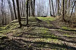 The slag heap of pit D.