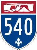 Autoroute 540 marker
