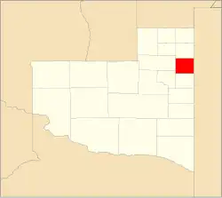 Location of Quemú Quemú Department within La Pampa Province