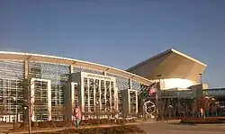 West façade and main entrance