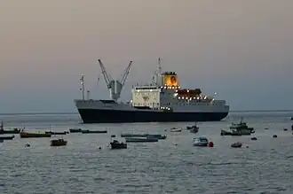 Anchored James Bay, Island of St. Helena