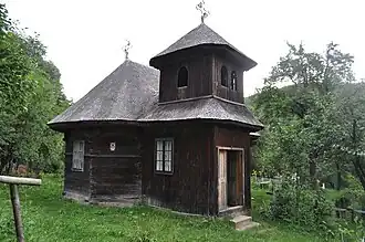 Wooden Church on the cliffside