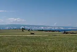 Kharantsy with airstrip in foreground