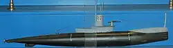 Model of an R-class submarine