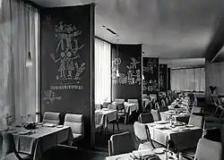 Radoslav Kratina, Panneau with figural motifs, Expo 58 restaurant