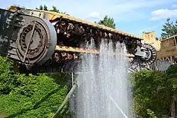 Rameses Revenge at Chessington World of Adventures, Greater London, is a Huss Top Spin ride and was the first of its kind to feature a water element