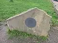Name plate erected at southern end of Figges Marsh in 2012