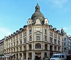 Reichshof, Grimmaische Strasse on the right (2012)