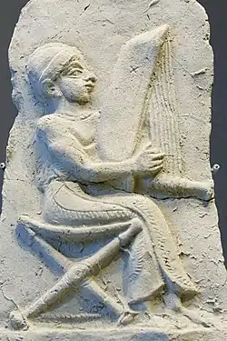 Vertical harp, Esnunna, 2nd millennium B.C.