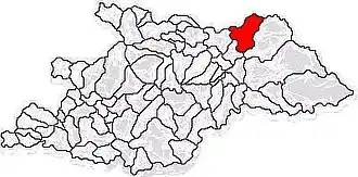 Location in Maramureș County