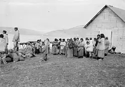 Revillon Frères post servants at Kangiqsujuaq in 1909.