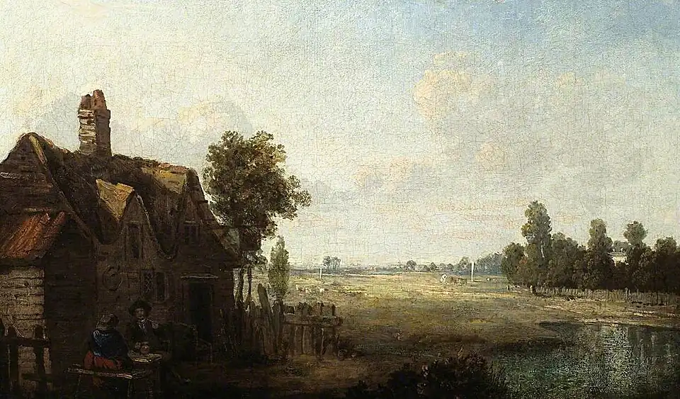 The Cock Tavern at Cheam, 1745