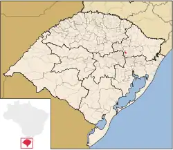 Monte Belo do Sul within the state of Rio Grande do Sul