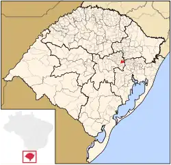 Location within Rio Grande do Sul
