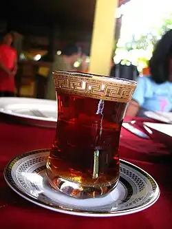 Image 43Per capita, people in Turkey drink more tea than in any other nation. (from List of national drinks)