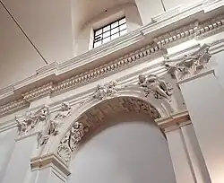 Detail of stucco in old church