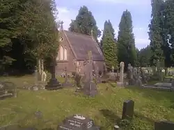 View of Catholic chapel from the West.