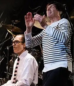 Sparks performing on stage in Tokyo, 2017
