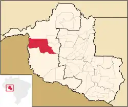 Location in Rondônia state