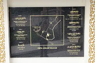 Layout of the burial ground