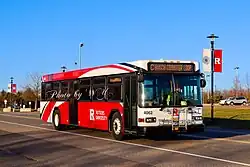 4062 first day of service on Route C. Taken on 3/27/2025.