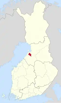 Location of Ruukki in Finland