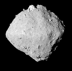 An asteroid like 162173 Ryugu has no set top, bottom, front, back, or sides, but its rotation makes it easy to provisionally assign a top and bottom.