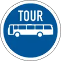Tour buses only