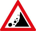 Falling rocks ahead