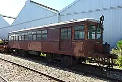 Preserved Model 55 railcar no. 8 at the National Railway Museum, Port Adelaide, 2014