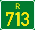 Regional route R713 shield