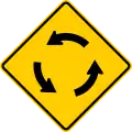 P-3-4 Roundabout ahead