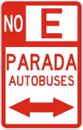 R-8-5b No parking, bus stop