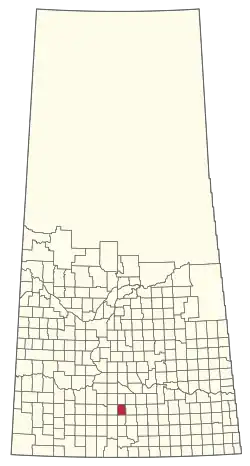 Location of the RM of Hillsborough No. 132 in Saskatchewan