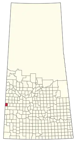 Location of the RM of Antelope Park No. 322 in Saskatchewan