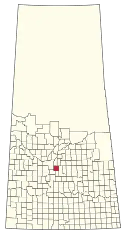 Location of the RM of Blucher No. 343 in Saskatchewan