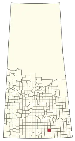 Location of the RM of Brokenshell No. 68 in Saskatchewan