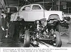 Assembly at AB Nyköpings Automobilfabrik in Sweden