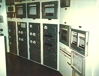 Nuclear instrument panel, control room