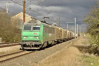 A BB 26000 wearing freight livery