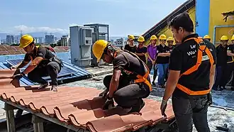 SOLS Solar Academy students in practical work training class