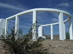 Different view of the Gila River War Relocation Memorial.