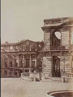 The burnt-out shell in 1870