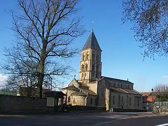The church in Saint-Laurent-en-Brionnais