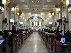 Church interior in 2023