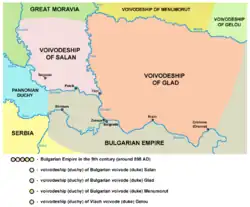 Duchy of Glad, 9th century