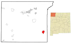Location of Nageezi, New Mexico