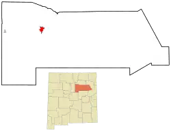 Location of Las Vegas, New Mexico