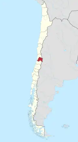 Map of Santiago Metropolitan Region