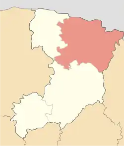 Location of Sarny Raion